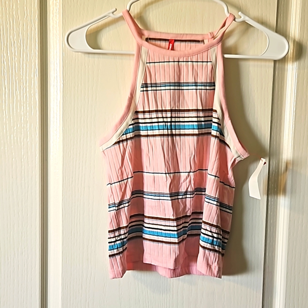 Striped Union Bay shirt, pink and blue size Medium